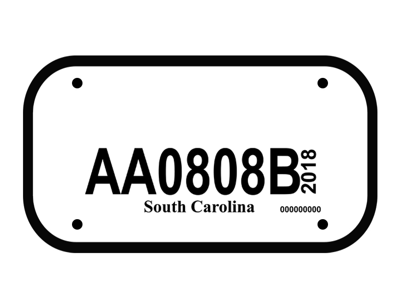 Sc Motorcycle Temp Tags 25 Pack South Carolina Dealer Services